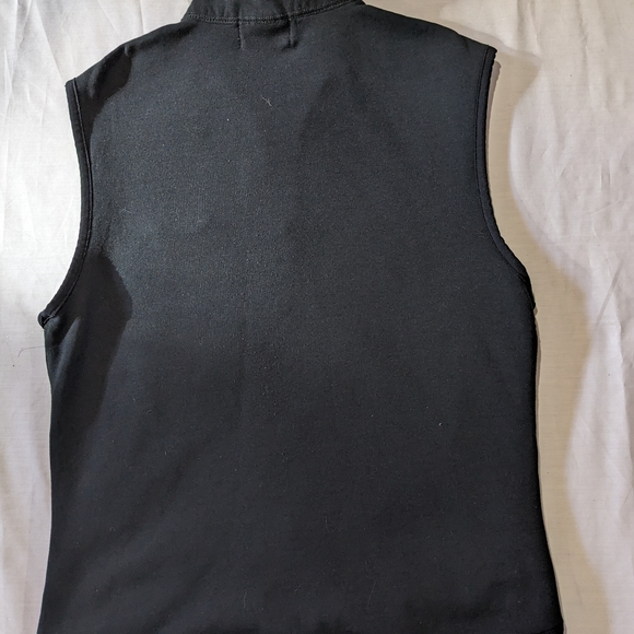 Polaris women's black zippered high neck sweater vest size medium USA - Picture 5 of 8